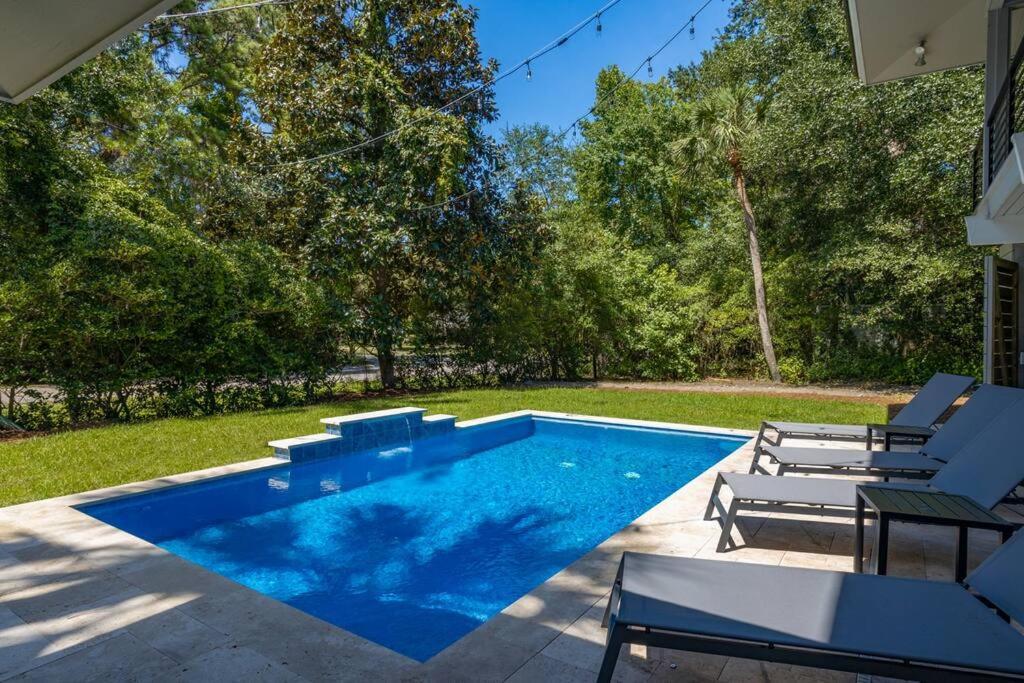 Luxury Beach House - 2Min Walk To Beach - Private Pool - Group & Dog Friendly Hilton Head Island Exterior photo