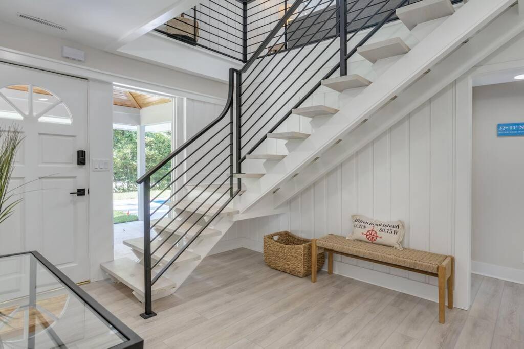Luxury Beach House - 2Min Walk To Beach - Private Pool - Group & Dog Friendly Hilton Head Island Exterior photo